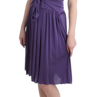 Purple sheath dress