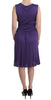Purple sheath dress