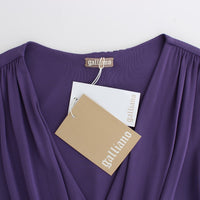 Purple sheath dress