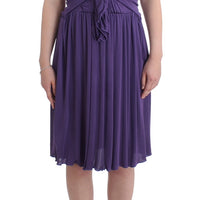 Purple sheath dress