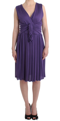 Purple sheath dress