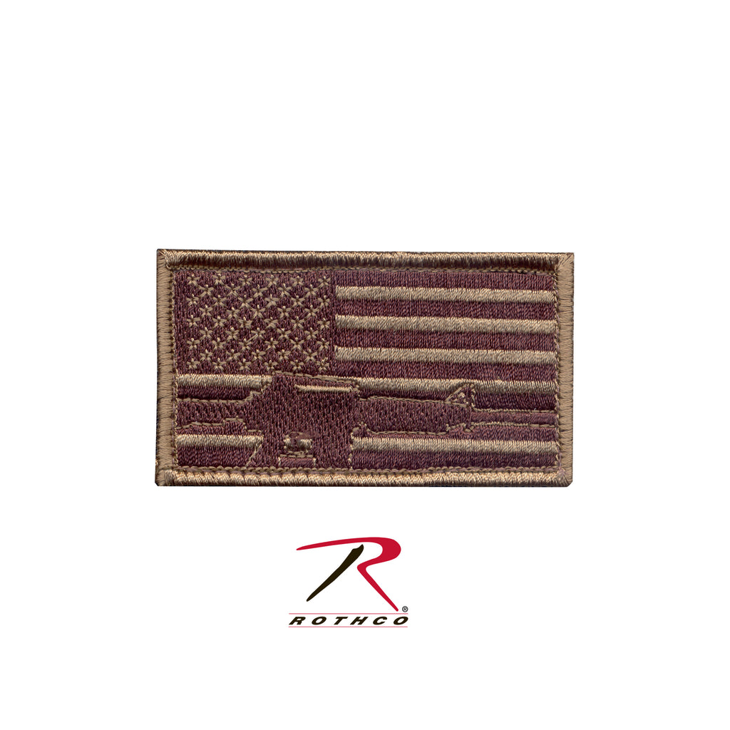 Subdued Flag & Rifle Morale Patch