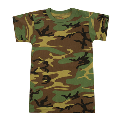 Kids Woodland Camo Heavyweight T-Shirt