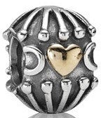 Pandora 790430 Hatched Heart Charm, Retired