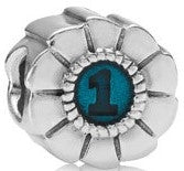 Pandora 790519EN08 Blue Ribbon No.1 Charm