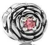 Pandora 790575CZS Blooming Rose Charm, Retired