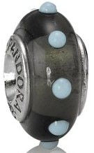 Pandora 790631 Black Seeing Spots Murano Glass Charm, Retired
