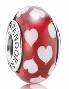 Pandora 790948 Murano Glass Red Sweethearts Charm