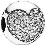 Pandora Love of My Life Pave Heart Clip 791053CZ Retired
