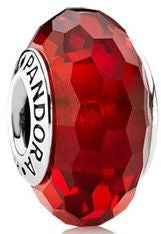 Pandora Red Faceted Murano Charm 791066