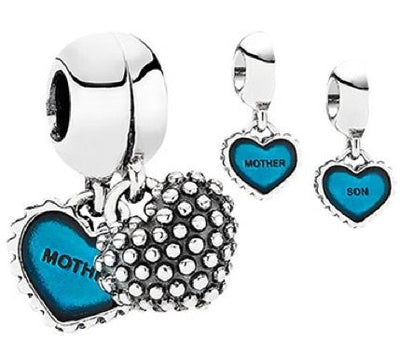 Pandora Mother and Son Charm 791152EN08 Retired