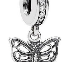 Pandora 791255CZ Love Takes Flight Butterfly Dangle Charm