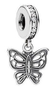 Pandora 791255CZ Love Takes Flight Butterfly Dangle Charm