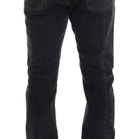 Gray Wash Regular Cotton Denim Jeans