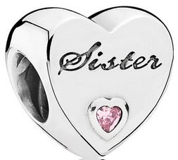 Pandora 791946PCZ Sisters Love Charm