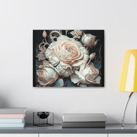 Baroque Soft Peach Rose on Canvas Gallery Wraps