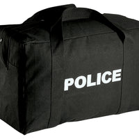 Large Canvas Police Gear Bag - Black