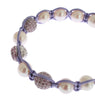 Purple CZ Pearl 925 Silver Bracelet