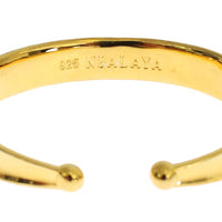 CZ Gold Sterling 925 Silver Bangle Bracelet