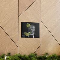 Vodka Tonic with Lime on Canvas Gallery Wraps