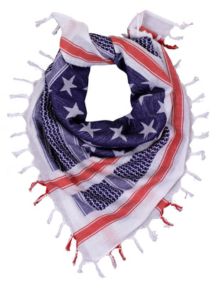 Stars and Stripes US Flag Shemagh Tactical Desert Keffiyeh Scarf