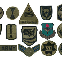 Subdued Military Assorted Military Patches