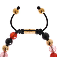 CZ Carnelian Agate 14K Gold 925 Bracelet