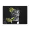 Vodka Tonic with Lime on Canvas Gallery Wraps