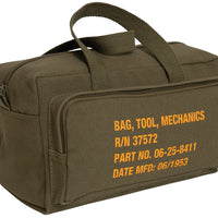 G.I. Type Zipper Pocket Mechanics Tool Bag With Military Stencil