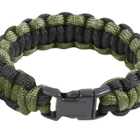 Two-Tone Paracord Bracelet - Olive Drab / Black