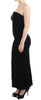 Black strapless maxi dress