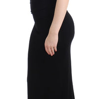 Black strapless maxi dress