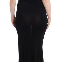 Black strapless maxi dress