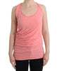 Pink cotton tank top