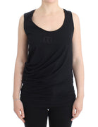 Black cotton tank top