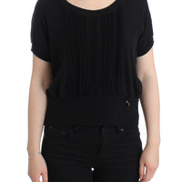 Black short sleeved jumper