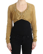 Gold embellished gold shrug