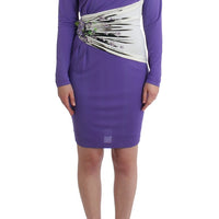 Purple longsleeved dress