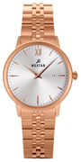 Westar Profile Rose Gold Tone Stainless Steel Silver Dial Quartz 40215ppn607 Women's Watch