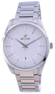 Westar Silver Dial Stainless Steel Quartz 50213 Stn 107 Men's Watch