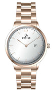 Westar Profile Stainless Steel Silver Dial Quartz 50218ppn607 Men's Watch