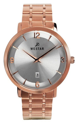 Westar Profile Stainless Steel Silver Dial Quartz 50220ppn607 Men's Watch