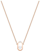 Swarovski Sparkling Dancing Cubic Zirconia Stone Rose Gold Tone Plated Necklace 5468084 For Women