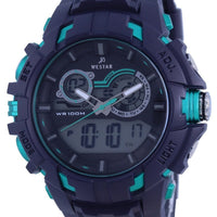 Westar Black Dial Silicon Strap Quartz 85003 Ptn 003 100m Men's Watch