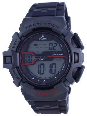 Westar Digital Silicon Strap Quartz 85004 Ptn 003 100m Men's Watch