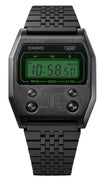 Casio Vintage Digital Black Ion Plated Stainless Steel Quartz A1100b-1 Unisex Watch
