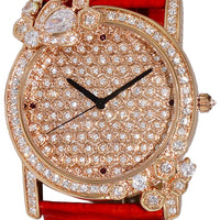 Adee Kaye Royale Collection Crystal Accents Rose Gold Austrian Stone Dial Quartz Ak2000-lrg Women's Watch
