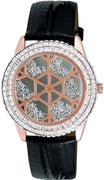 Adee Kaye Snowflakes Collection Crystal Accents Grey Dial Quartz Ak2115-lrg Women's Watch