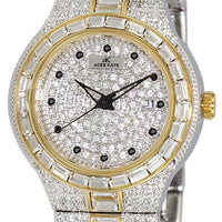 Adee Kaye Fussy G-2 Collection Diamond Accents Pave Dial Quartz Ak2525-l2g Women's Watch