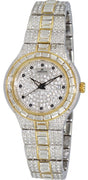 Adee Kaye Fussy G-2 Collection Diamond Accents Pave Dial Quartz Ak2525-l2g Women's Watch